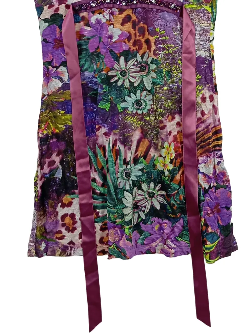 Alba Moda Damen Freizeitkleid Gr. 36/S Mehrfarbig Blumenmuster Viskose 5