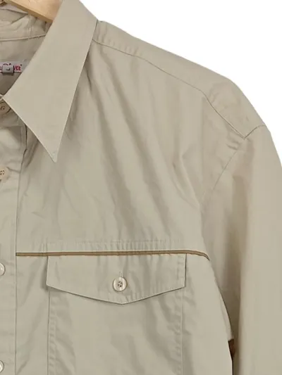 s.Oliver Herren Freizeithemd Langarm Uni Beige Gr. L Casual