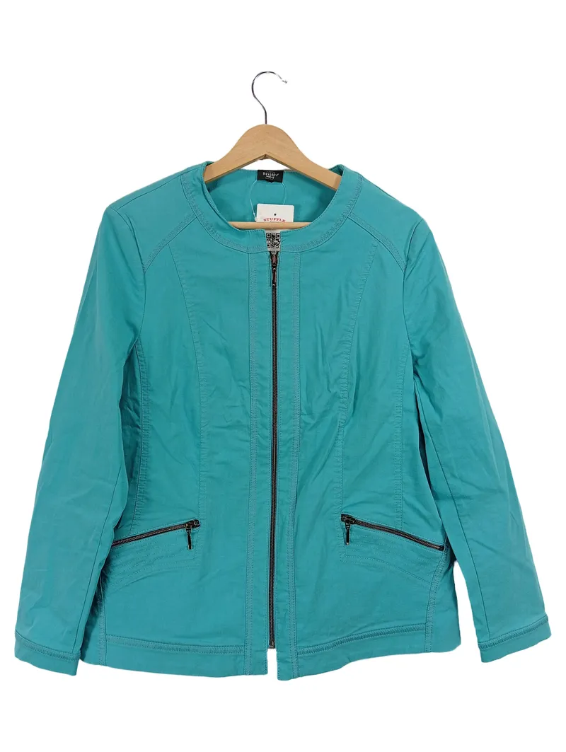 Bexleys Woman Damen Leichte Jacke Türkis Einheitsgröße Casual 1
