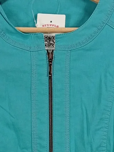 Bexleys Woman Damen Leichte Jacke Türkis Einheitsgröße Casual