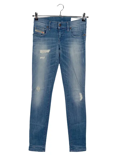 Diesel Jeans Damen Skinny Fit Blau Größe 27x32