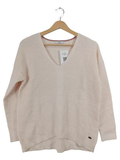 edc by Esprit Damen Pullover V-Ausschnitt Rosa Gr. S Strick Casual