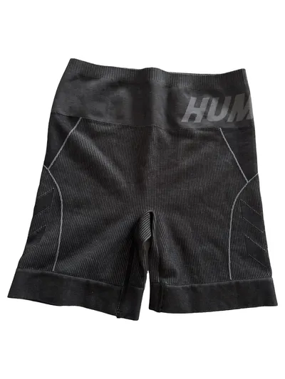 Hummel Damen Sport Shorts Seamless Rippstrick Fitness Schwarz XS