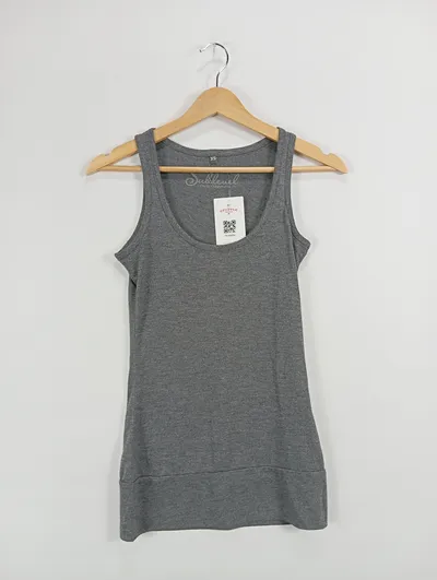 SUBLEVEL Damen Top Shirt Casual Grau Gr. 34/XS