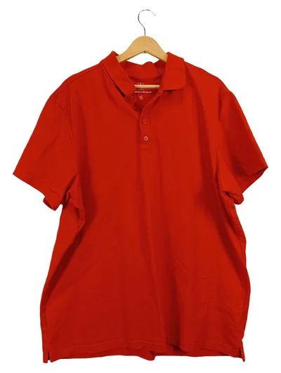 Engelbert Strauss Herren Poloshirt Rot 2XL Casual Kurzarm