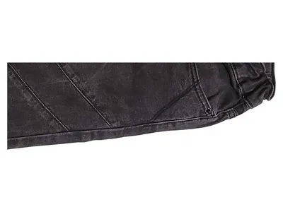 HERE & THERE Kinder Jeans Hose Tapered Fit Grau Gr. 152 Casual Biker-Stil