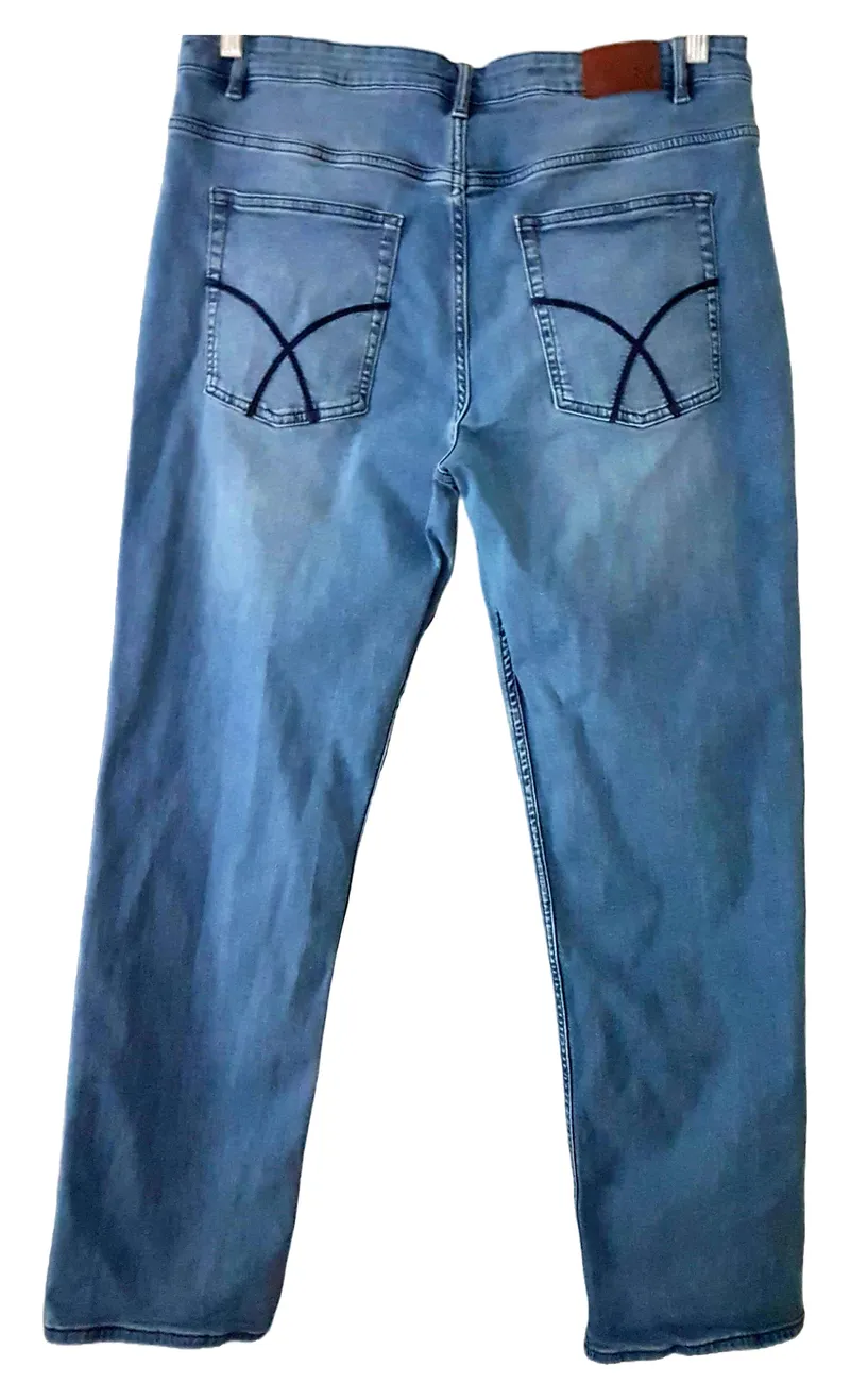 CREW CLOTHING COMPANY Herren Jeans Straight Leg W38/54 Blau Casual 2