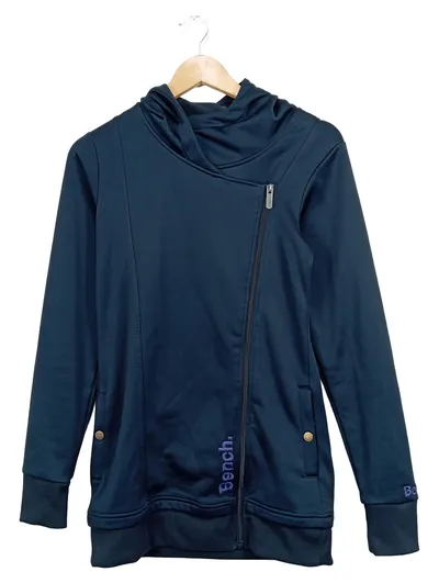 Bench Damen Kapuzenjacke Blau Gr. 36/S Casual Sportlich Sweatjacke