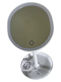 AMBIANO PL23_05474a Kosmetikspiegel LED Tischspiegel Weiß Kunststoff Glas 36cm 1