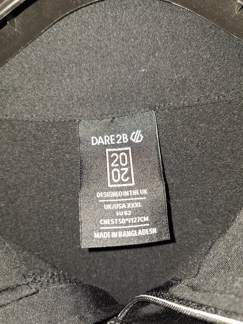 Dare2b Herren Funktionsshirt Pullover 3XL Schwarz Sportlich Reißverschluss 4