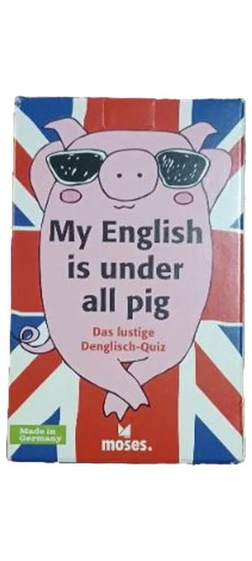moses. My English is under all pig Denglisch-Quiz Partyspiel Kartenspiel