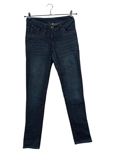 HERE & THERE Jeans Damen Slim Fit Blau Gr. 164 Casual