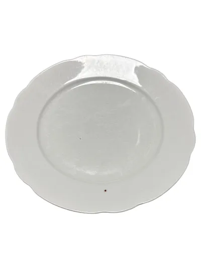 WUNSIEDEL BAVARIA Porzellan Essteller Klassisch Weiß 24 cm Uni