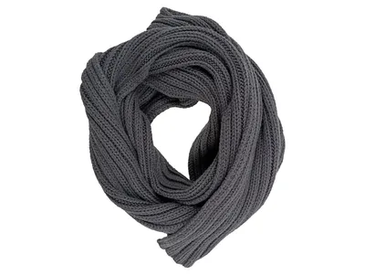 s.Oliver Herren Schal Strickschal Grau Rippstrick 166 cm Polyacryl