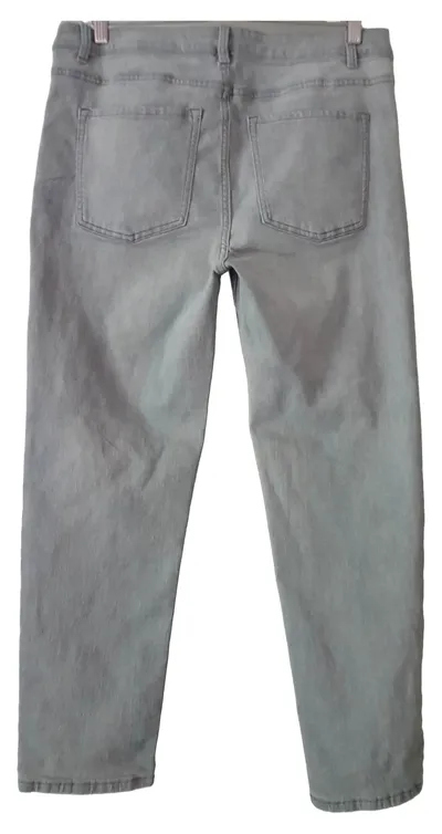 M&S Damen Jeans Straight Leg The Sienna Grau Gr. 46 Casual