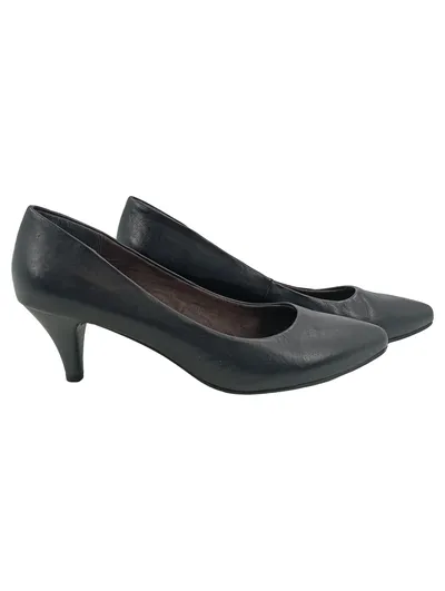Tamaris Damen Pumps Gr. 40 Schwarz Elegant Business Kitten Heel