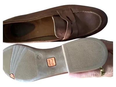 Bata Damen Slipper Loafer Schuhe Braun Gr. 37 Klassisch Bequem