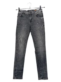 Cars Jeans Destroyed Jeans Kinder Hose Grau Gr. 152 Casual Baumwolle 1