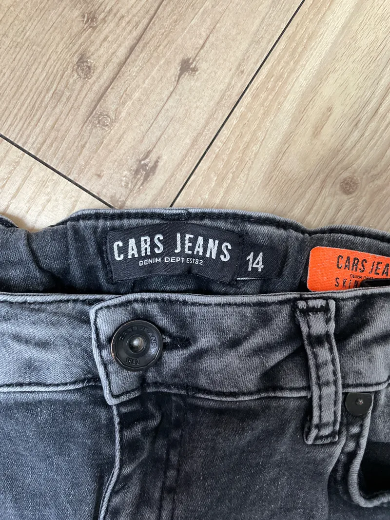 Cars Jeans Destroyed Jeans Kinder Hose Grau Gr. 152 Casual Baumwolle 4