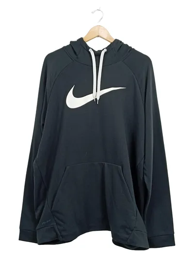 Nike Dri-Fit Herren Kapuzenpullover Hoodie Schwarz Logo XXL Sportlich