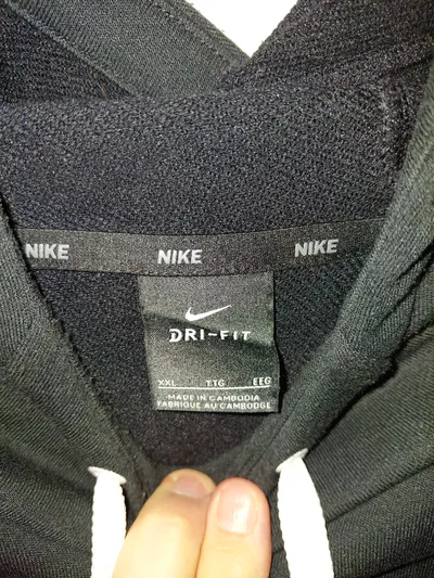 Nike Dri-Fit Herren Kapuzenpullover Hoodie Schwarz Logo XXL Sportlich