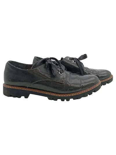 Tamaris Damen Schnürschuhe Gr. 40 Schwarz Modern Profilsohle Alltag
