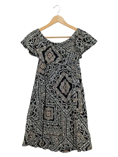Dorothy Perkins Damen Sommerkleid Gr. 36/S Mehrfarbig Bohemian Ethno Muster