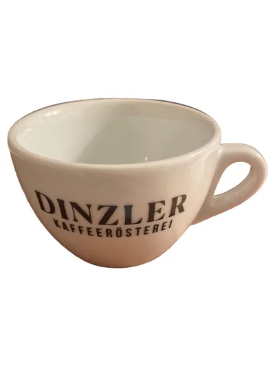 DINZLER Espressotasse mit Unterteller Weiß Porzellan 2tlg.