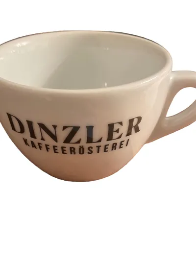 DINZLER Espressotasse mit Unterteller Weiß Porzellan 2tlg.