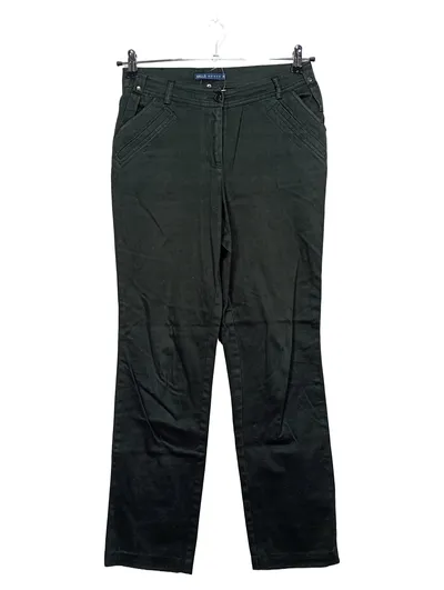 Mills Women Stoffhose Damen Gr. 36 Schwarz Baumwolle Klassisch