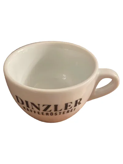 DINZLER Kaffeetasse Weiß Porzellan Modern 200ml Kaffee Tasse