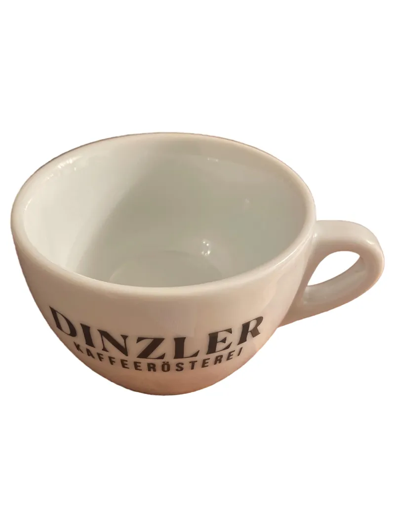 DINZLER Kaffeetasse Weiß Porzellan Modern 200ml Kaffee Tasse 1