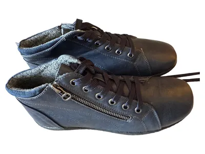 LAURA BERG STUDIO Damen Stiefel Gr. 37 Blau Casual Schnürstiefel