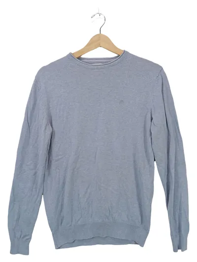 Springfield Herren Pullover Gr. S Blau Baumwolle