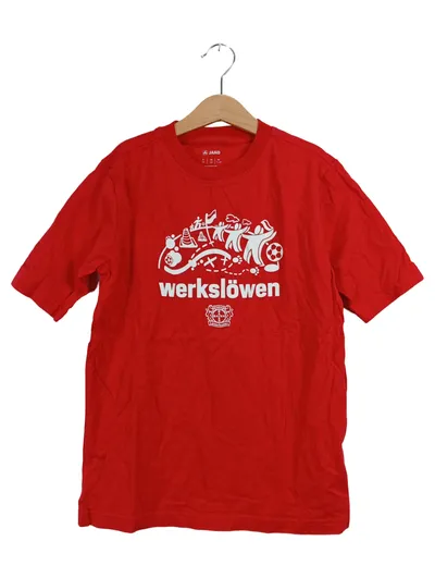 JAKO Bayer Leverkusen Werkslöwen Fanshirt Kinder Gr. 152 Rot