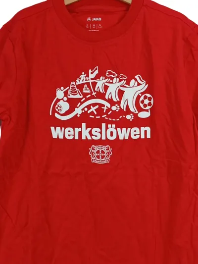 JAKO Bayer Leverkusen Werkslöwen Fanshirt Kinder Gr. 152 Rot