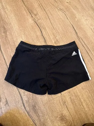 Adidas Damen Badeshorts Gr. 34/XS Schwarz Weiß Streifen Sportlich