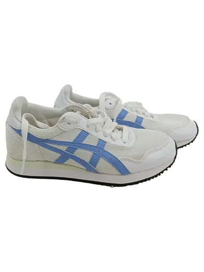 Asics Sportschuhe Damen Gr. 37.5 Weiß Sportlich Sneaker Turnschuhe