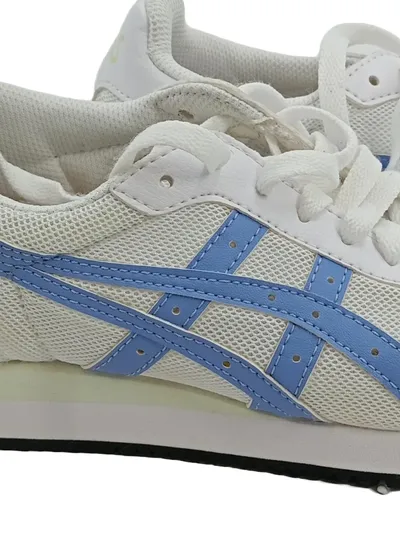 Asics Sportschuhe Damen Gr. 37.5 Weiß Sportlich Sneaker Turnschuhe