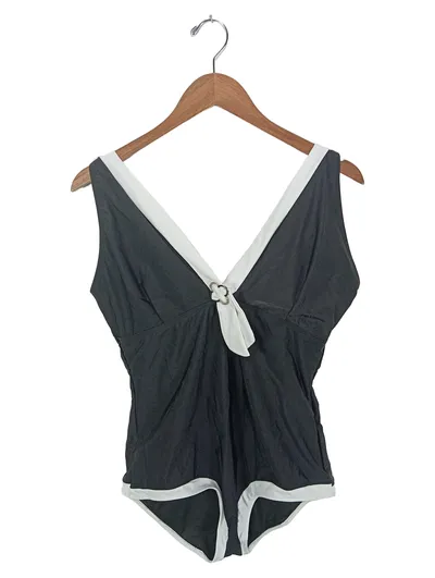 RETRO STAGE Damen Badeanzug XXL Schwarz Retro Stil