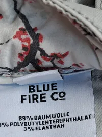 BLUE FIRE CO Damen Destroyed Jeans Hose Grau Größe 36 Casual 6