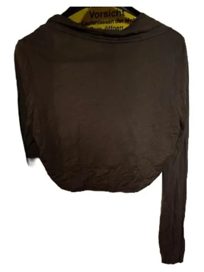 Street One Damen Bolero Jäckchen Braun Gr. 38 M Langarm Cardigan