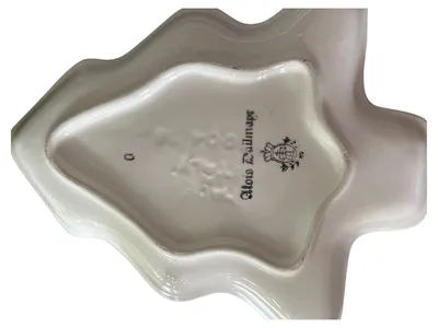 Alois Dallmayr Dekoschale Keramik Uni Weiß 18cm Höhe 16cm Breite