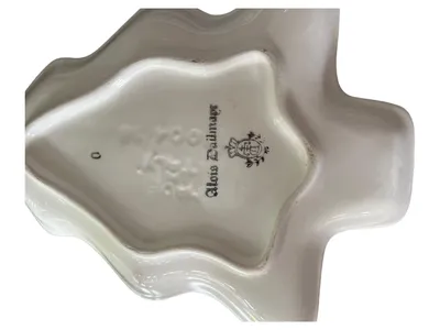Alois Dallmayr Dekoschale Keramik Uni Weiß 18cm Höhe 16cm Breite