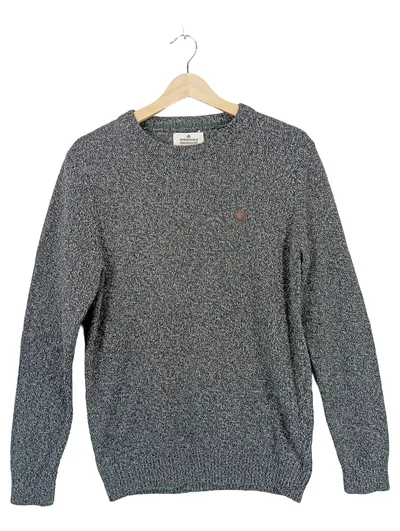 Springfield Herren Pullover Grau M Casual Strickpullover