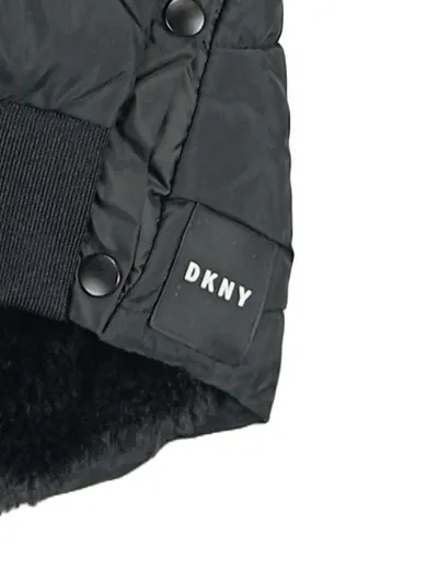 DKNY Kinder Steppweste Gr. 104 Schwarz Casual mit Kapuze
