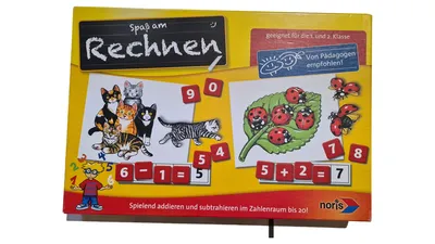 Noris Lernspiel Rechnen Addieren Subtrahieren Zahlenraum bis 20 Katze Mehrfarbig