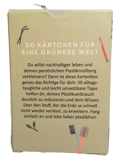 arsEdition 50 Tage ohne Plastik Kartenspiel Ideen Kärtchen Alltag Nachhaltigkeit