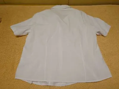 Collection L Damen Hemdbluse Kurzarm Weiß Gr. 42 Klassisch Business