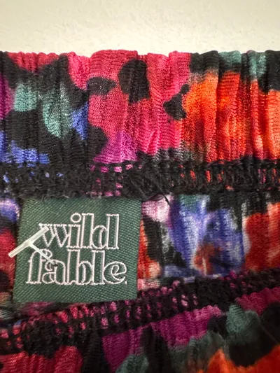 Wild Fable Damen Schlaghose Blumenmuster Flared XS Mehrfarbig Bohemian
